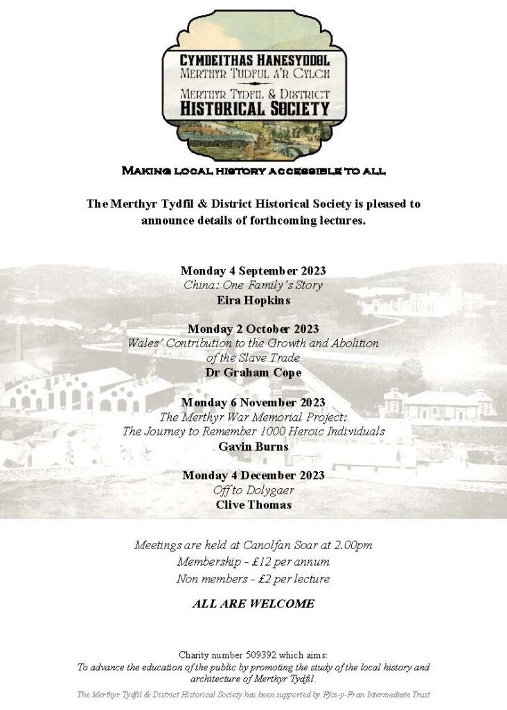 Merthyr Tydfil & District Historical Society – The Melting Pot